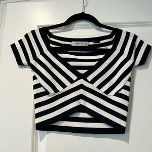 Striped Crop Top